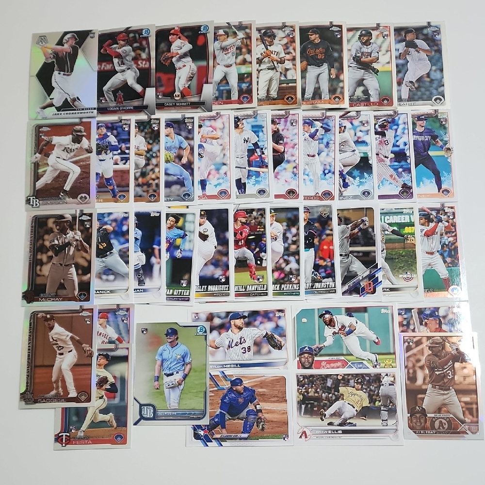 40 Rookie Baseball Card Lot